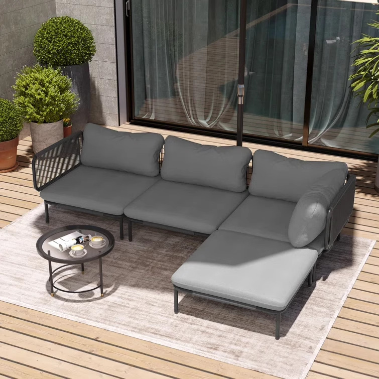 Sofá al aire libre patio villa de alta calidad seda