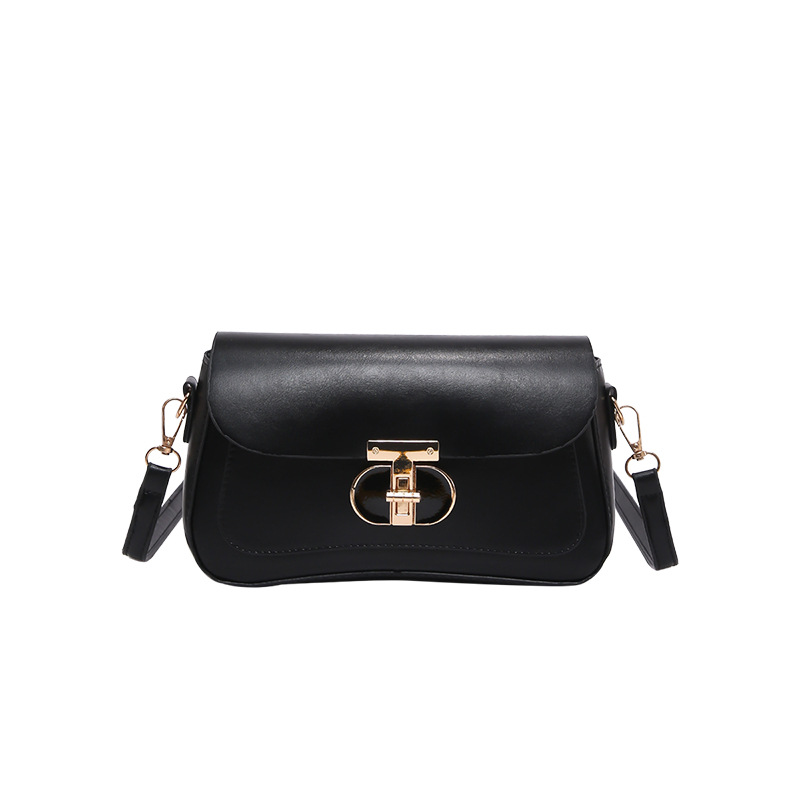 Bolsa de hombro de bloqueo de personalidad retro color contrastante 2024 otoño nueva moda estilo extranjero simple bolso de hombro