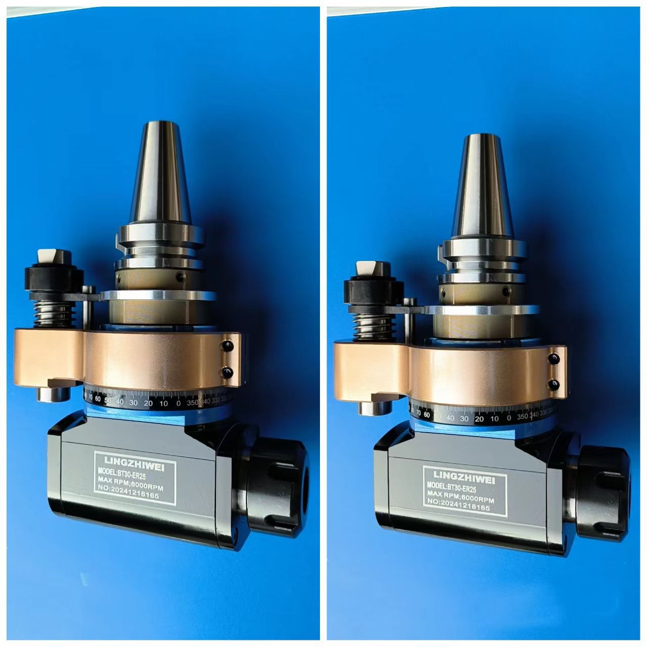 台湾角度头侧铣头直角铣BT30-ER25高速输出型侧铣头兄弟机角度头