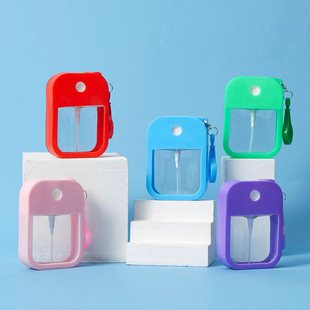 38ml Apple Card Spray Bottle Rotating Clip Travel Portable Bottling Alcohol Disinfection Card Spray Bottle