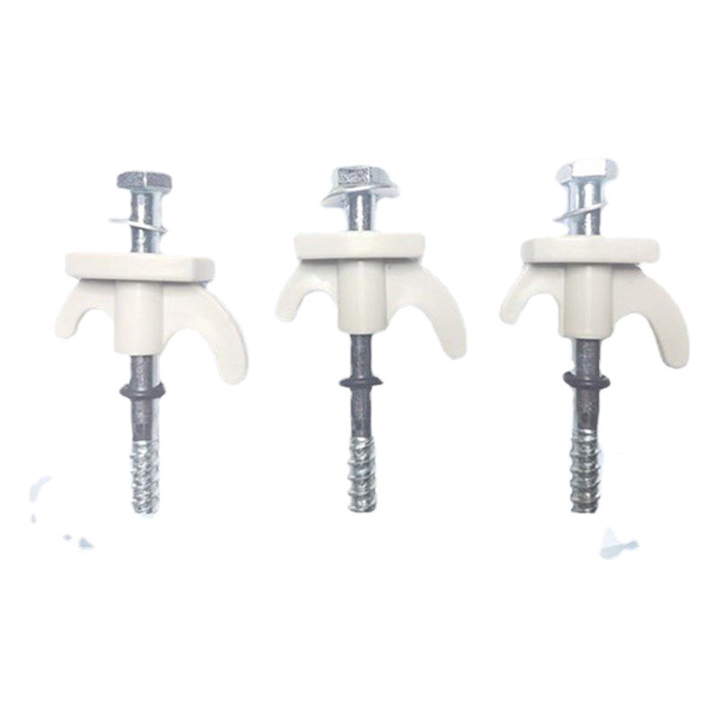 Outdoor Camping Canopy Plastic Cow Accessories Tent Iron Galvanized Ground Nails Spiral Drilling Fixed Hook Ground Nails