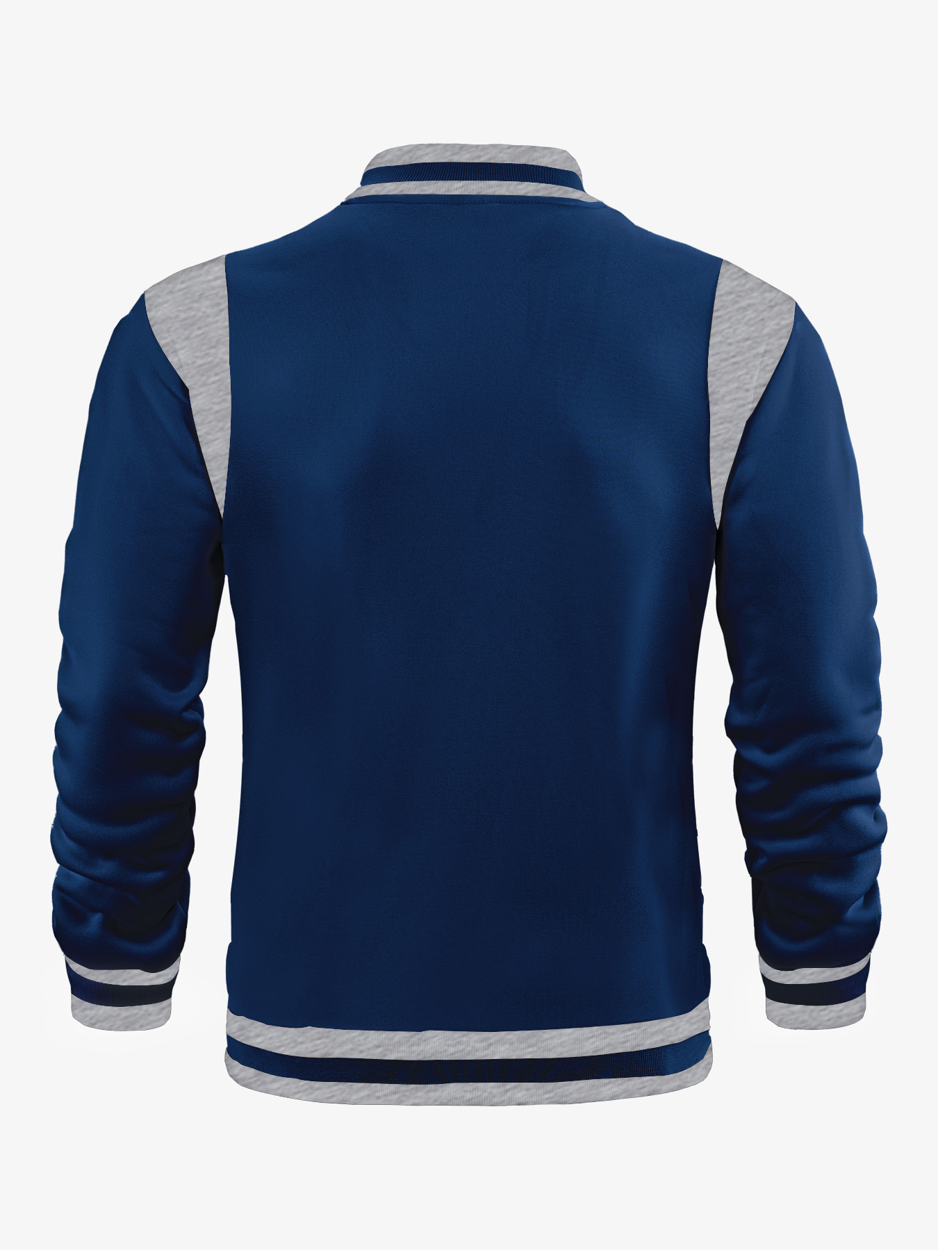 Herren Fleecejacke Mit Patchwork Im Lässigen Sportstil_voghion.com