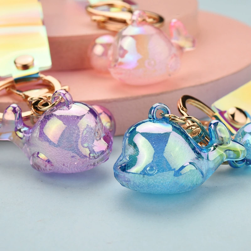 Cartoon cute acrylic keychain, слот-машина, кукла, дельфин, оптовая продажа