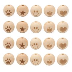 diy ジュエリーアクセサリーレーザー彫刻ウッドビーズウッドカラーウッドビーズネックレスブレスレットイヤリング素材ビーズ
