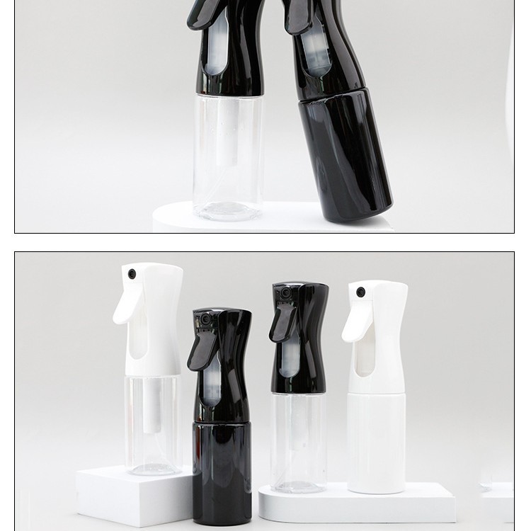 Spot botella de spray 200ml 300ml 500ml peluquería para el hogar hidratante de plástico de niebla fina botella de spray continuo de alta presión