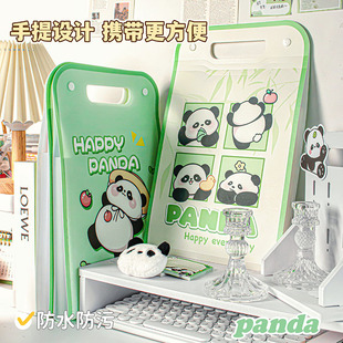 MOKA Magic Card New Portable Waterproof Panda Vertical Organ Bag Cartoon Student Storage Learning Information Bag