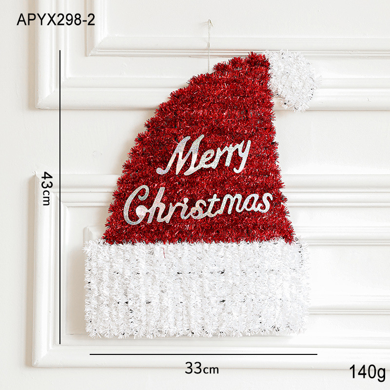 33CM sombrero rojo de Navidad