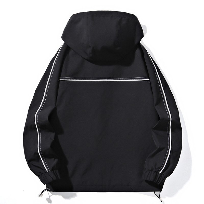 2024 primavera y otoño nuevo impermeable a prueba de viento chaqueta de ducha juvenil versátil pareja casual al aire libre chaqueta chaqueta hombre