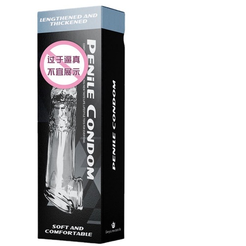 Seniuniu gunfire penis 7cm artificial penis hollow wearable sleeve male penis wolf braces adult fun