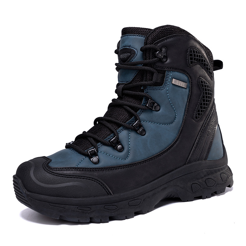 2025 nuevas botas Martin de alta altura transfronterizas zapatos de hombre botas de invierno de gran tamaño botas de montaña al aire libre botas de batalla del desierto