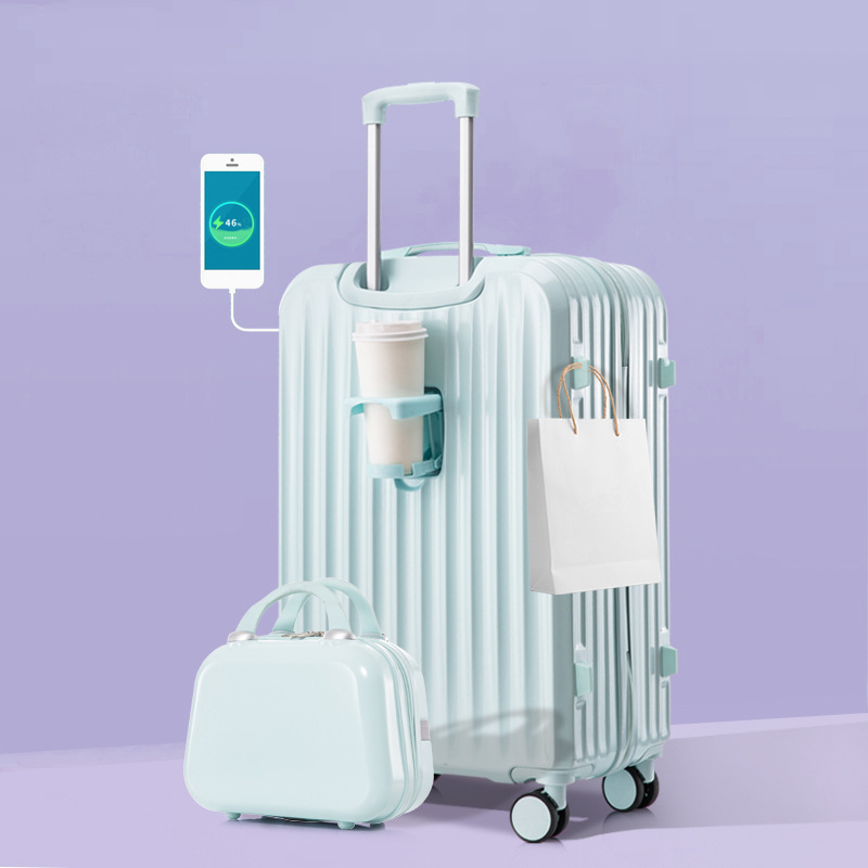 Equipaje multifuncional de alto valor facial disponible para hombres y mujeres de 24 pulgadas caja de tracción de contraseña caja de rueda universal duradera