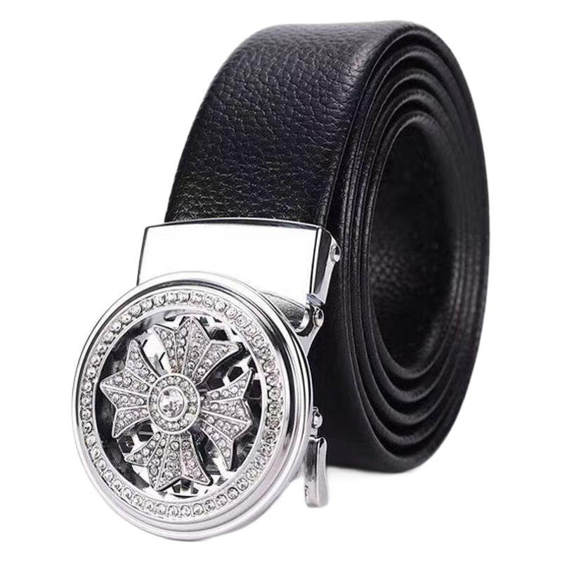 Cinturón de viaje de moda masculina de negocios ocio coreano cinturón de pantalones automático giratorio cinturón de transferencia de juventud