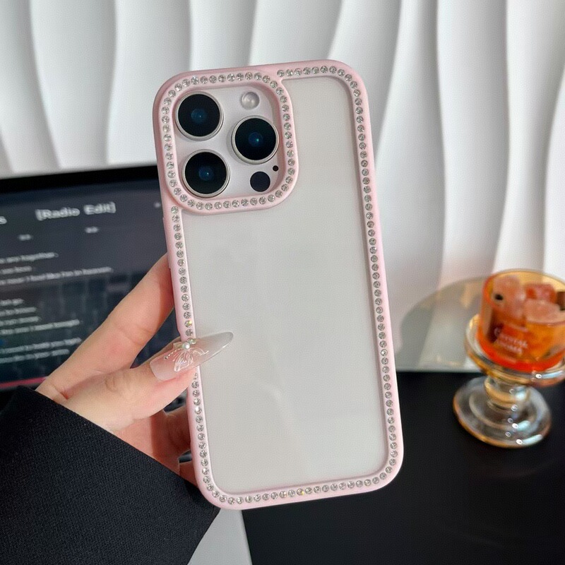 苹果16E手机壳闪钻透明壳适用iPhone15手机套全包17pro滴胶保护套|undefined