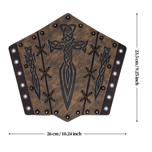 Cross-border temu Amazon Medieval Viking bucket nail wristband knight COSPLAY stage costume props