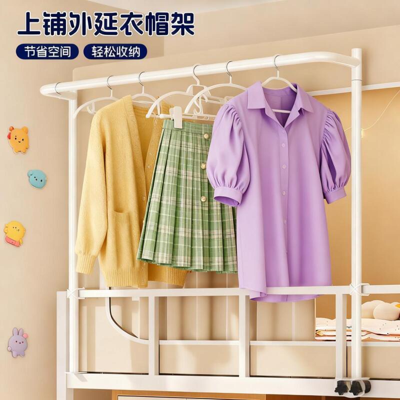 Dormitory Bedside Coat Rack, Clothes Rack at Night, Hanging Bag Storage Rack on the Upper Bunk, Open Clothes Rack Does Not Take up Space