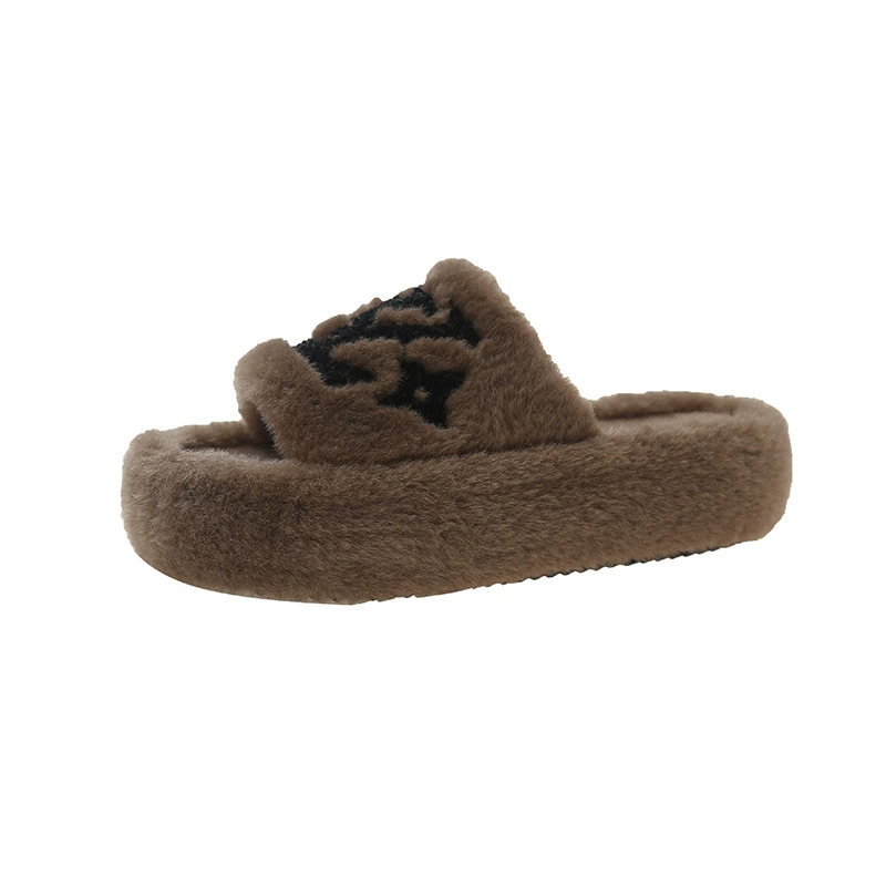Slippers platform, non-slip keep warm footwear, plus size, wholesale, Amazon