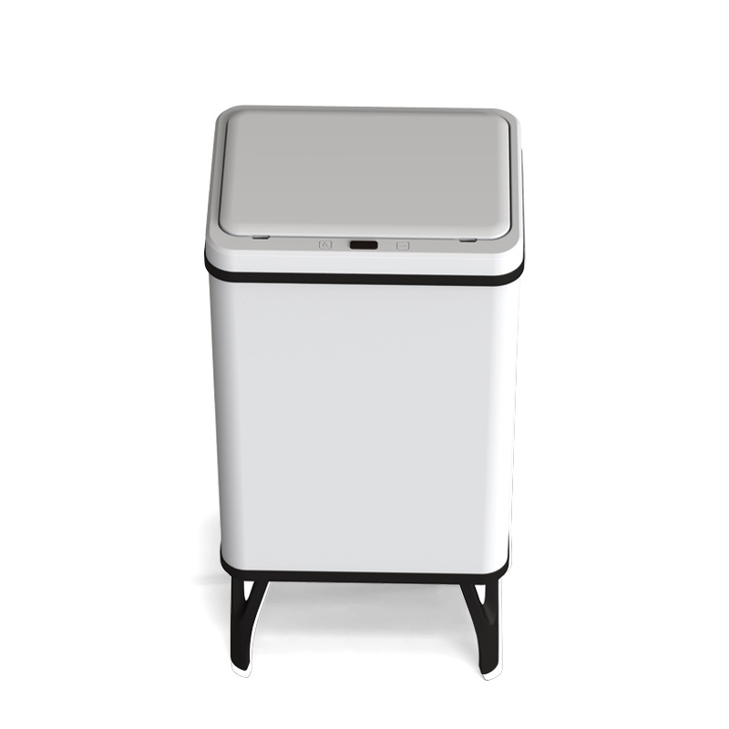 Bote de basura de inducción inteligente ensamblado 30L/40L/50L/60L Bote de basura de gran capacidad ensamblado con tapa alta