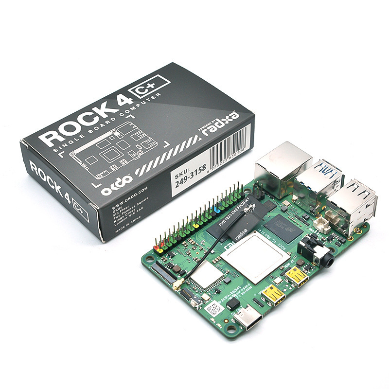 ロックpi 4plus瑞芯微rk3399開発板六核マザーボード安卓ubuntu互換いちご派|undefined