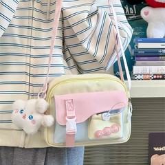 日系可爱小方包女包2025新款潮搭质感斜挎包甜美学生糖果色手机包