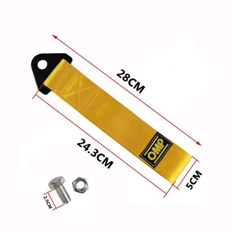 OMP Tow Strap Racing Towing Strap Bumper Decoration