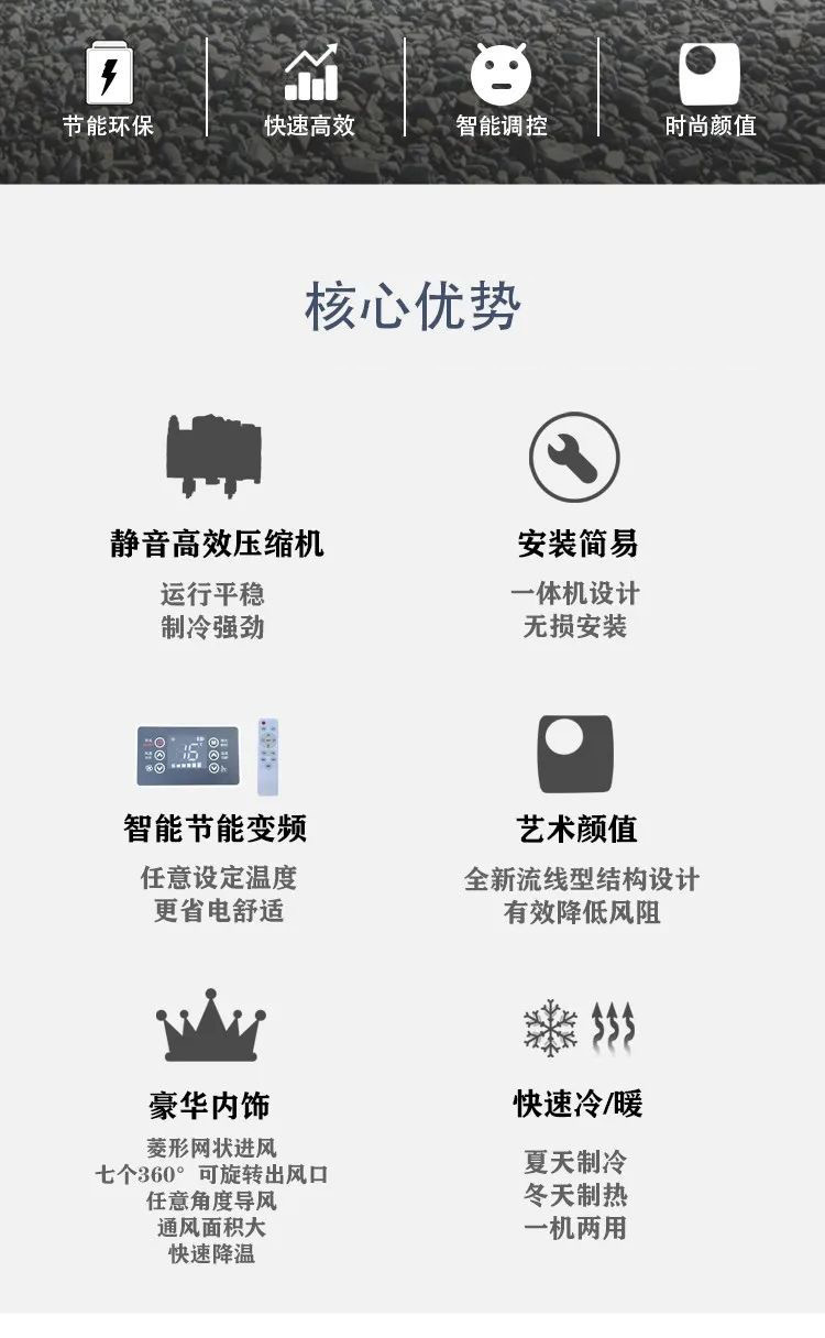 Manufacturers supply car cooling and heating air conditioning 12v24v48v60v72v90v Electric Integrated modified air conditioning room truck