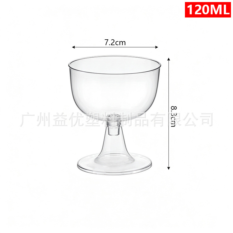 Copa de Champaña Desechable de Plástico Transparente Desmontable para Fiestas image 44