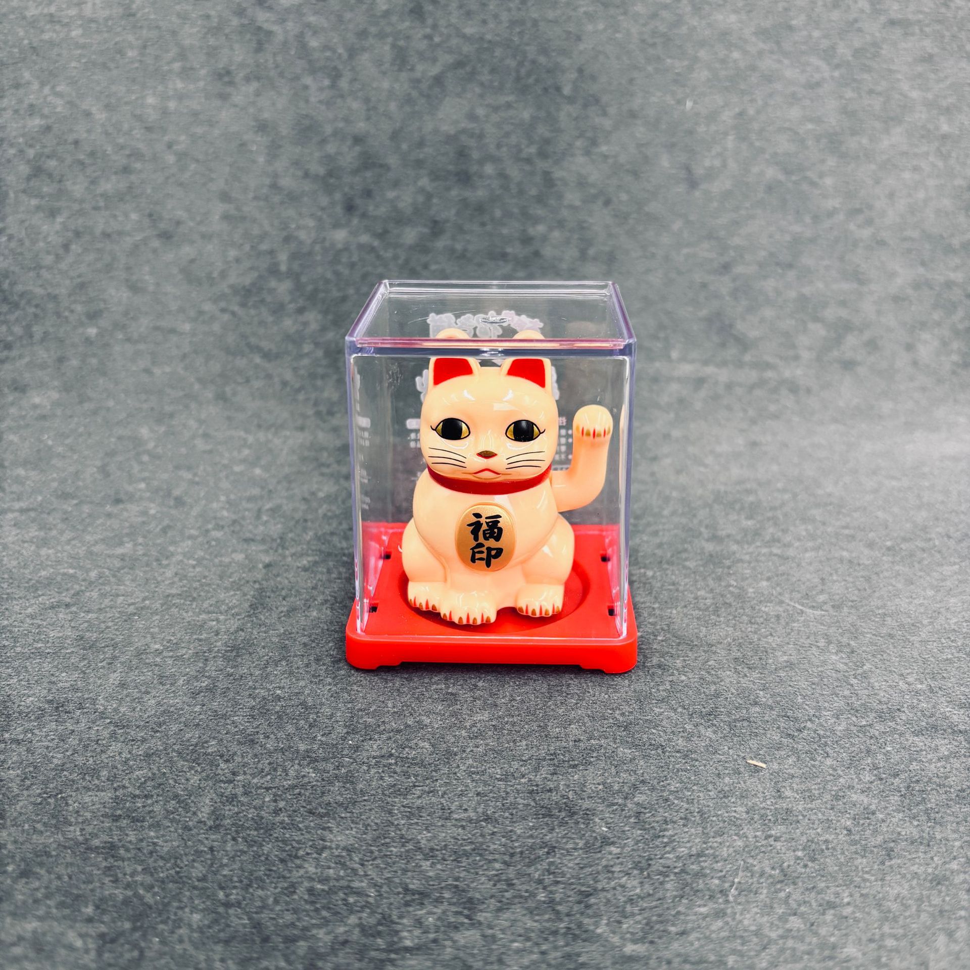 Gato de la suerte solar pequeño gato de la mano de la energía de la luz gato mini gato interior del coche regalo de la oficina decoración de apertura