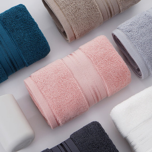 Pure Cotton Towel Custom Processing Wholesale Beauty Salon Hotel Cotton Towel Custom Gift Advertising Embroider Logo