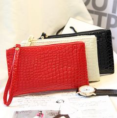Wholesale Handbag Factory Stands Supply Crocodile Pattern Women's Purse Coin Purse Mobile Phone Small Square Bag Taobao Activity Small Bag