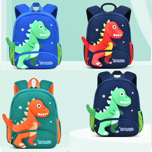 Kindergarten cartoon school bag for boys and girls diving material 2-5 years old toddler small bag light and cute mini backpack
