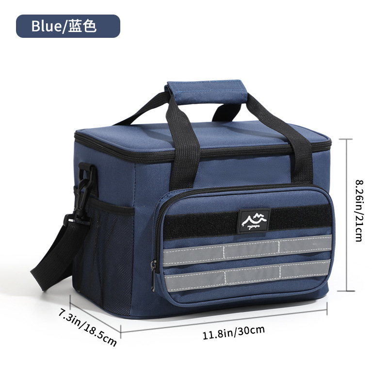 Bolso de hielo grande de picnic transfronterizo, caja de almuerzo de gran capacidad para mantener la frescura y el hielo al aire libre, incubadora de mensajero portátil, bolsa de comida de comercio exterior
