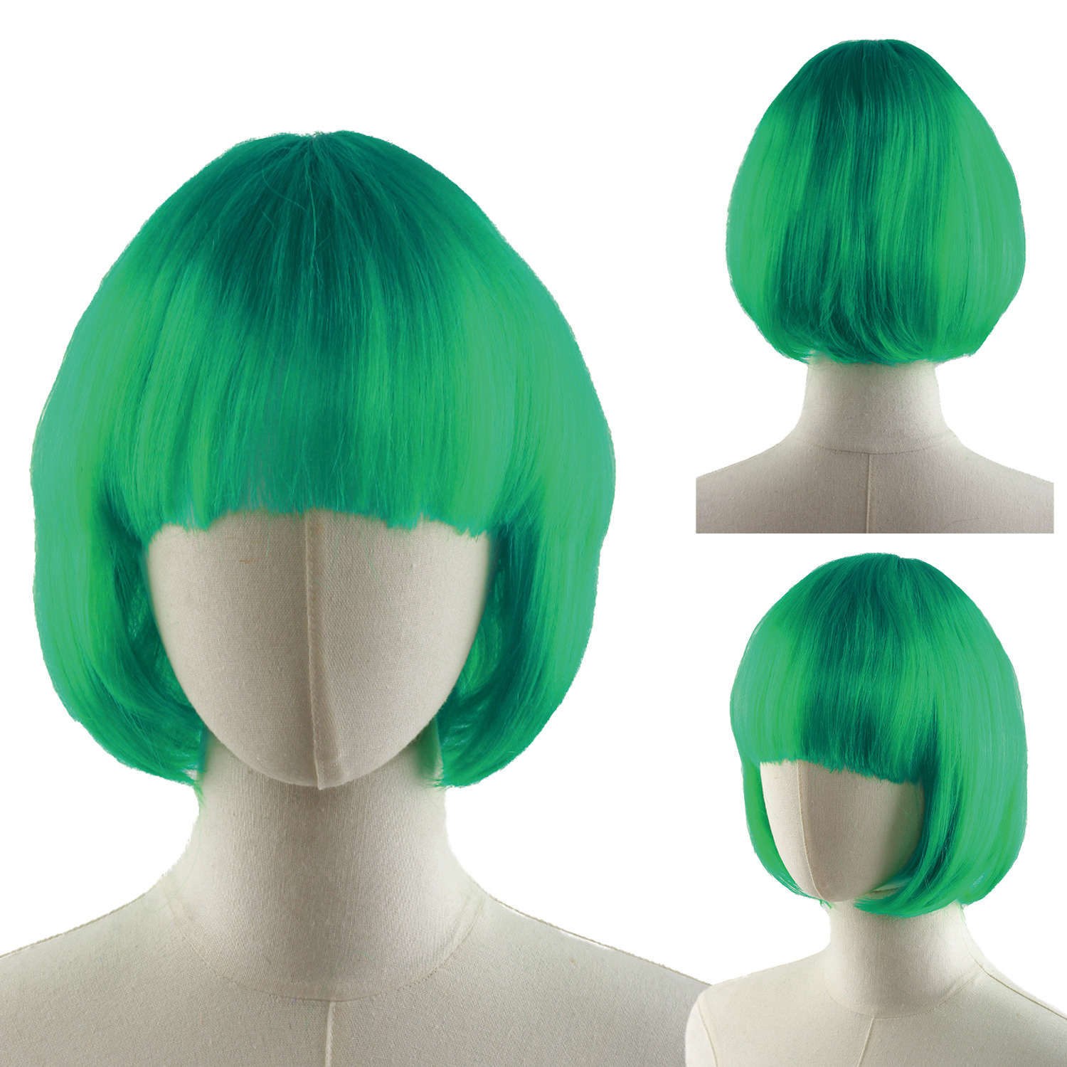 Bar show cosplay pelucas mujeres cabello corto colorido pelo Bobo Halloween anime Bobo al por mayor en stock