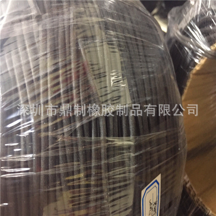 厂家销售直径3.5MM黑色硅胶发泡条 电器密封条 硅胶发泡海绵条