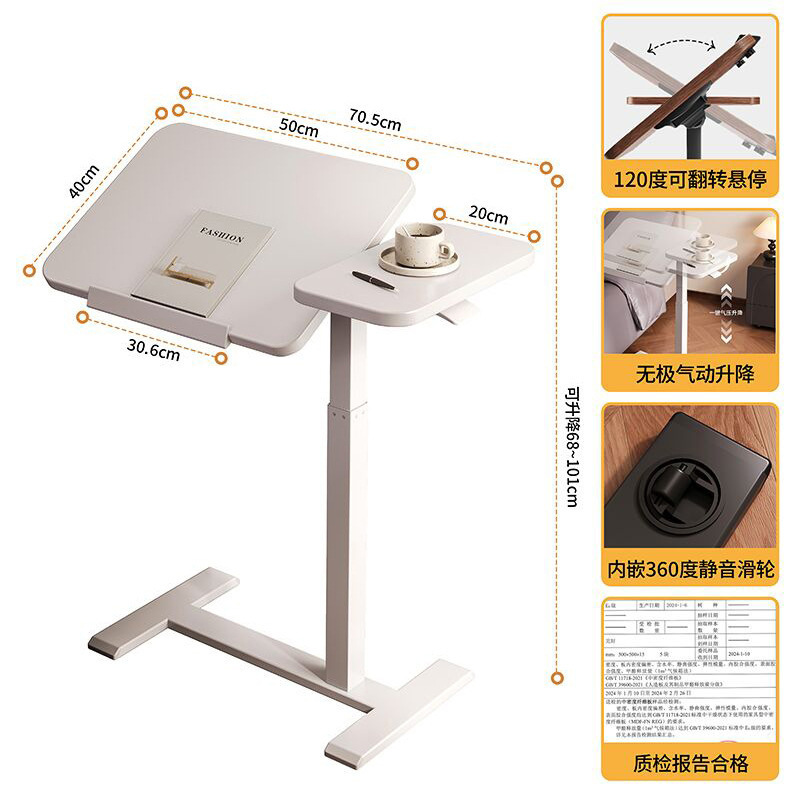 Mesa de elevación de computadora móvil de estudio doméstico escritorio de oficina multifuncional plegable pequeño escritorio de trabajo de pie
