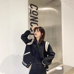 秋冬高级潮流感百搭立领棒球服夹克外套男女款