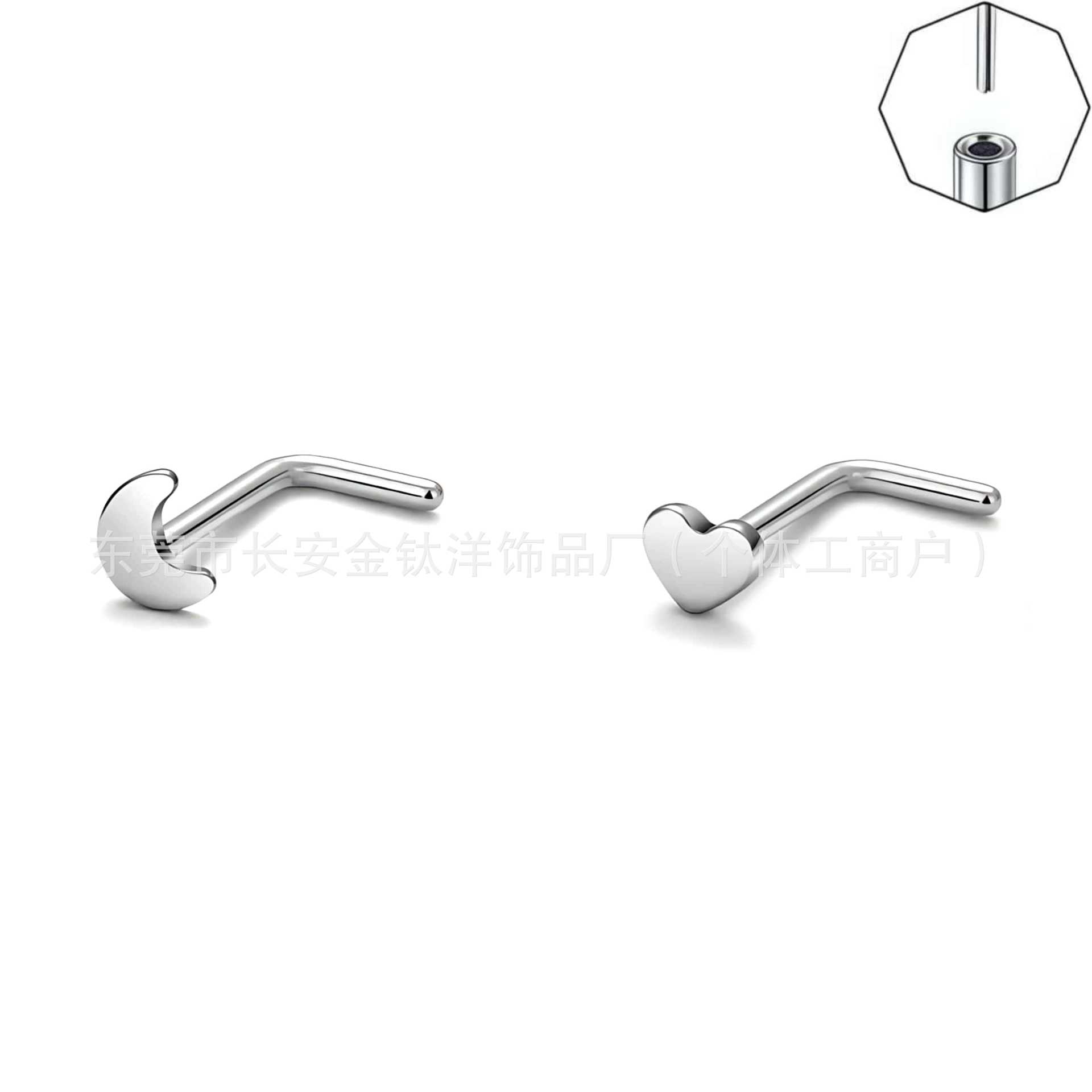 Labret piercing jewelry detail image