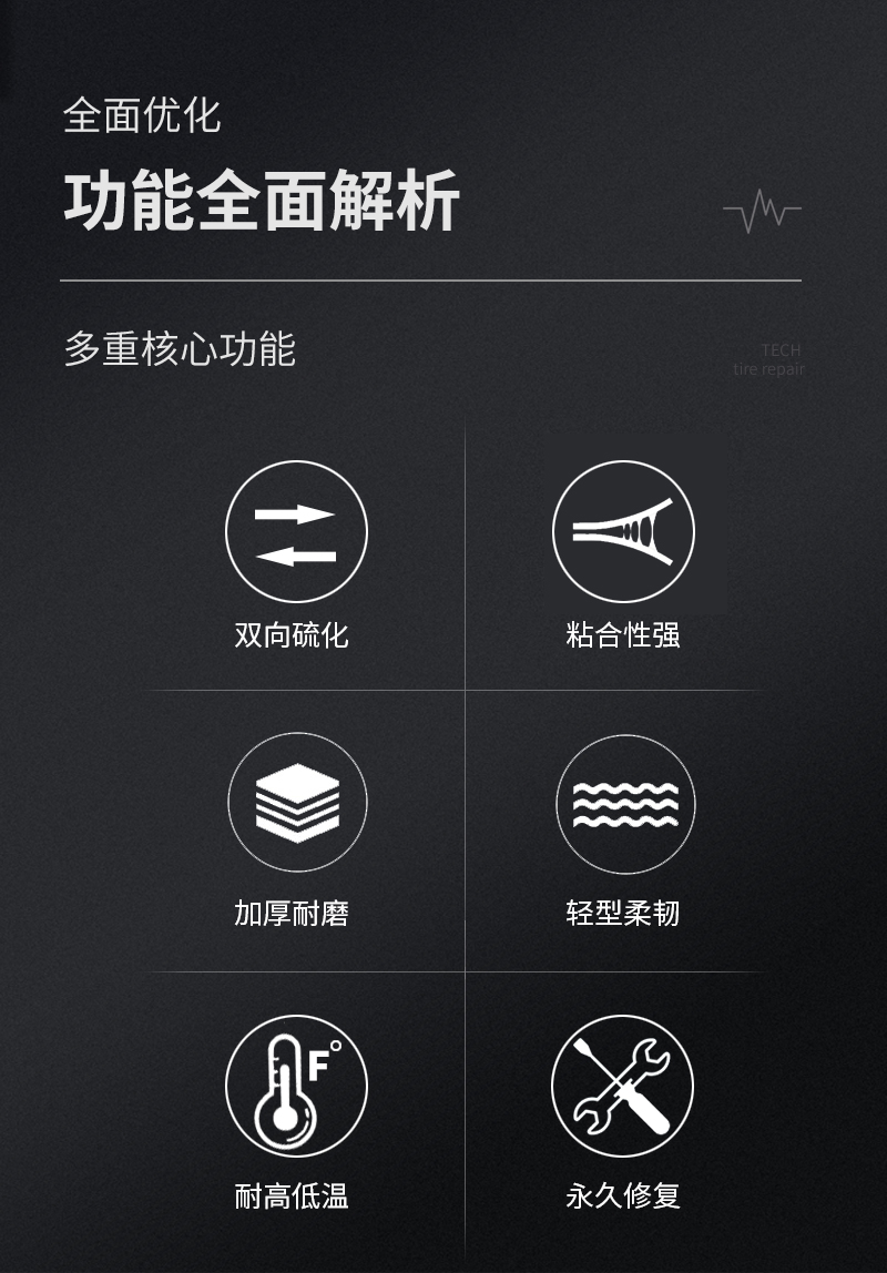 Tire Repair Patches for Car Motorcycle Tubeless Tires