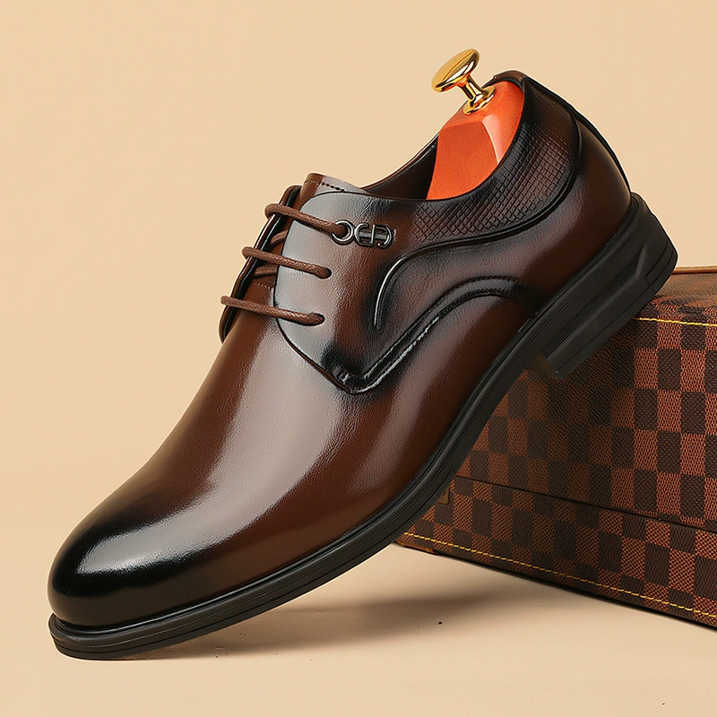 Мужская кожаная повседневная кожаная обувь ручной работы Мужская повседневная кожаная обувь в английском стиле