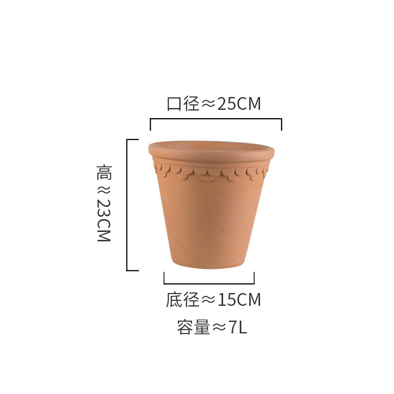 赤い陶器の植木鉢、吸水性、通気性、根腐れしない粘土トレイ、浮遊粘土ポット、大型の緑の植物多肉植物ポット|undefined