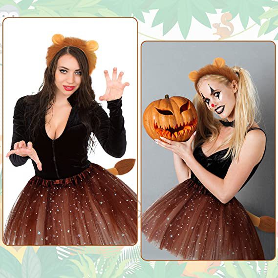 Halloween Déier Oueren kreativ Requisiten Zoo Léiw Oueren Kappband Kappschmuck_voghion.com