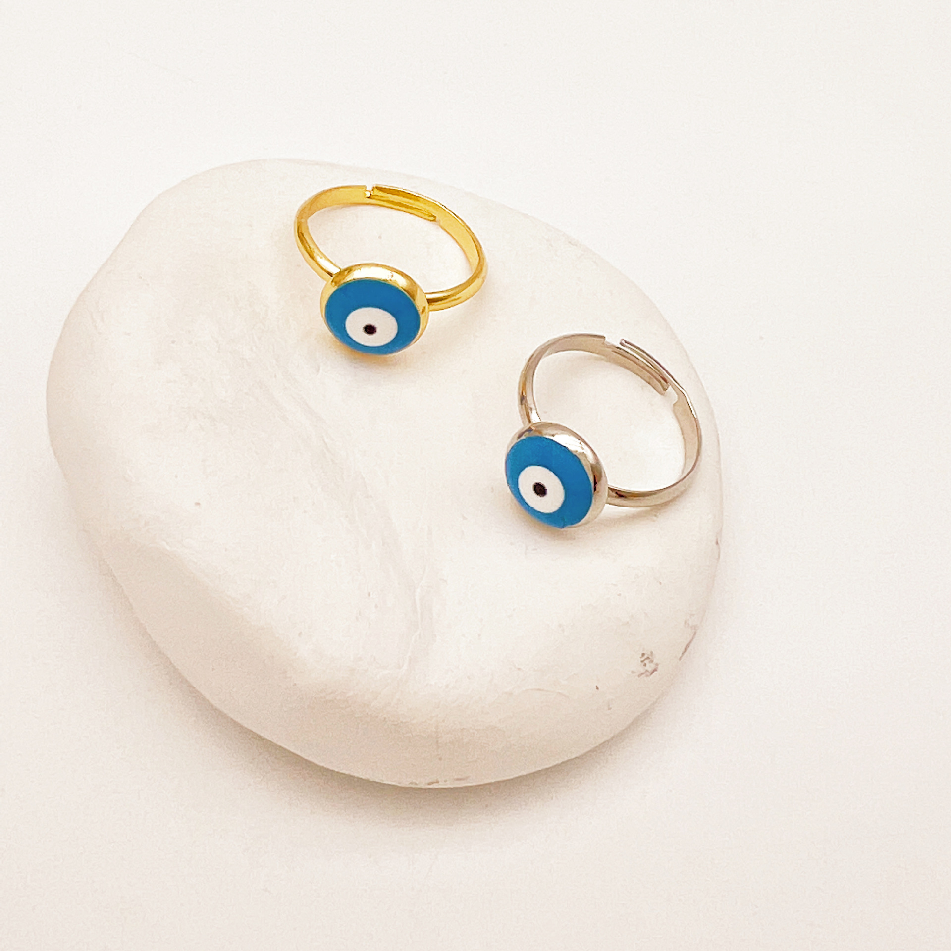 Simple Style Devilu0027S Eye Alloy Enamel Unisex Rings