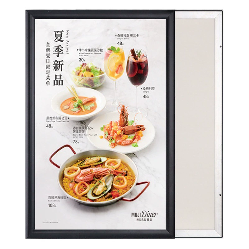 Раздвижная рамка для плакатов из алюминиевого сплава, рекламная рамка для лифтов, рамка для лицензий, дисплей A3/A4, фоторамка, настенная рамка для картин