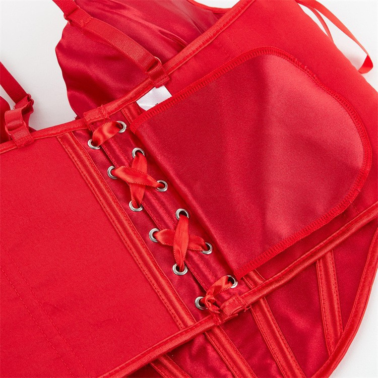 Sexy banda roja de acero anillo taza de cabina damas brocha de pecho plástico chaqueta Amazon AliExpress suministro transfronterizo