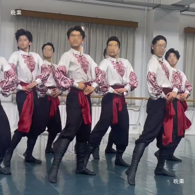Уйгурская мужская одежда Xinjiang Dance Clothing Art Exam Custo