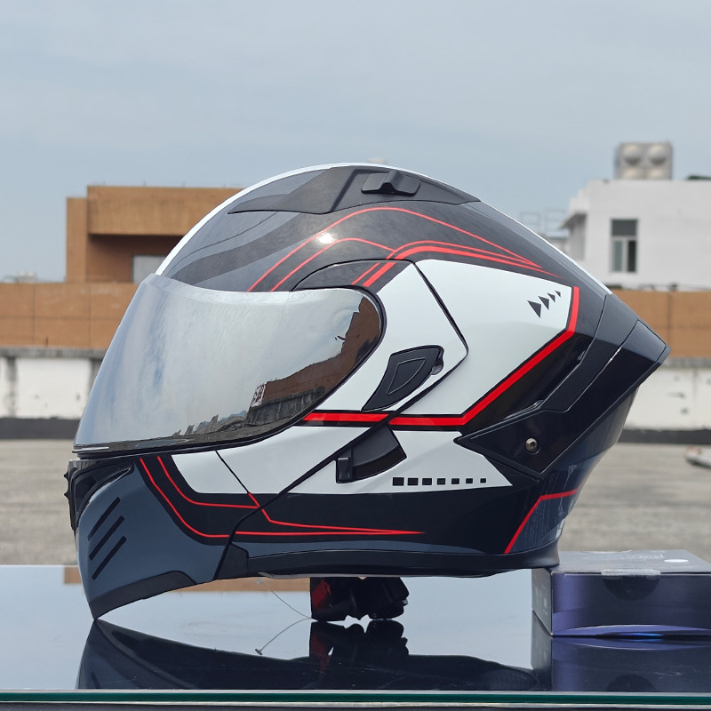 Orz nuevo casco de motocicleta casco para hombre casco para mujer locomotora casco completo Xia 3C certificado doble lente cuatro estaciones universal