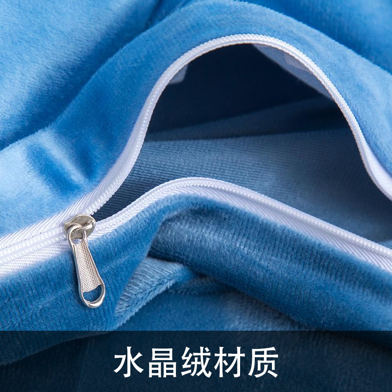 跨境定制亚麻水晶绒绒布北欧ins简约清新客厅沙发酒店汽车抱枕套