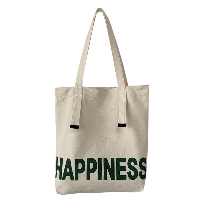 Estilo perezoso Clase de estudiante universitario bolsa de lona de gran capacidad de un hombro portátil estilo japonés bolsa de lona diseño de nicho nueva moda