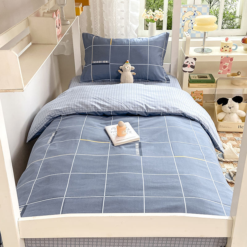 College dormitory three-piece 90*190 bedding quilt pillow mattress bedding six-piece