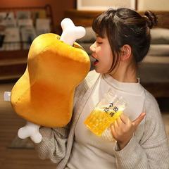 创意肉骨头抱枕毛绒玩具可爱搞怪办公室午睡枕学生趴睡枕头暖手宝