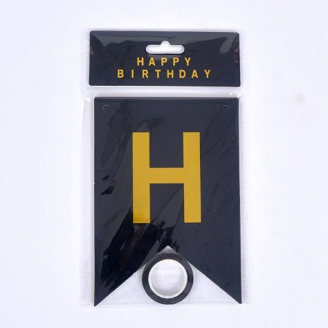 Guirnalda de Cumpleaños con Diseño de Cola de Pez en Dorado, Decoración para Fiestas de Cumpleaños, Banner de Feliz Cumpleaños, Artículos Esenciales para Fiestas de Cumpleaños